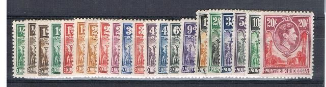Image of Northern Rhodesia/Zambia SG 25/45 LMM British Commonwealth Stamp